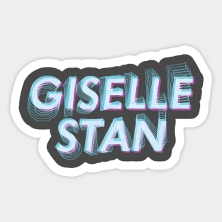 AESPA Giselle stan name futuristic text glitch MY | Morcaworks Sticker